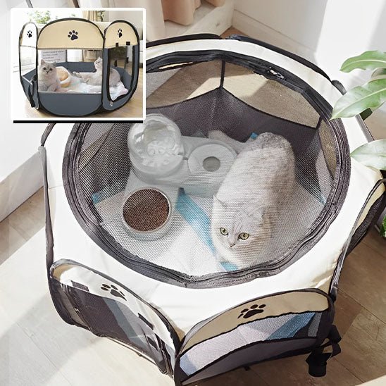 Parc pour chat - TENTE PLIABLE™ - Animal en folie